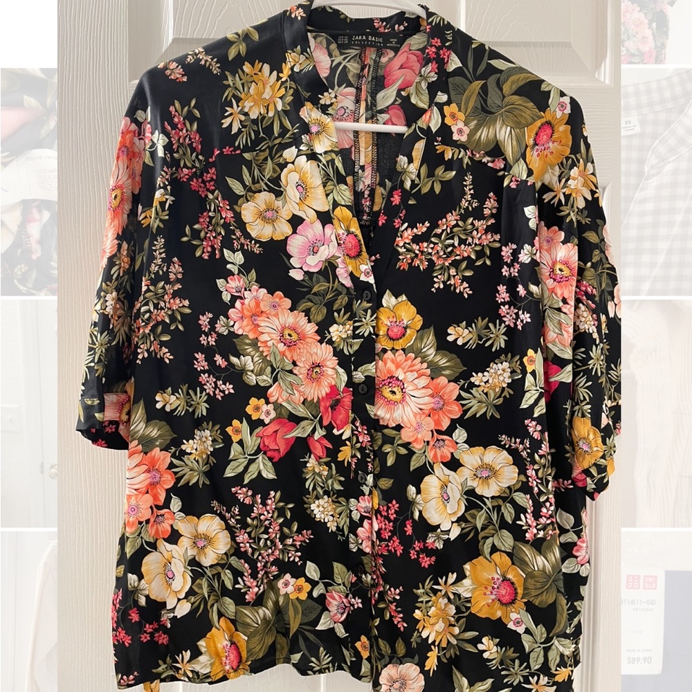 Zara floral shirts